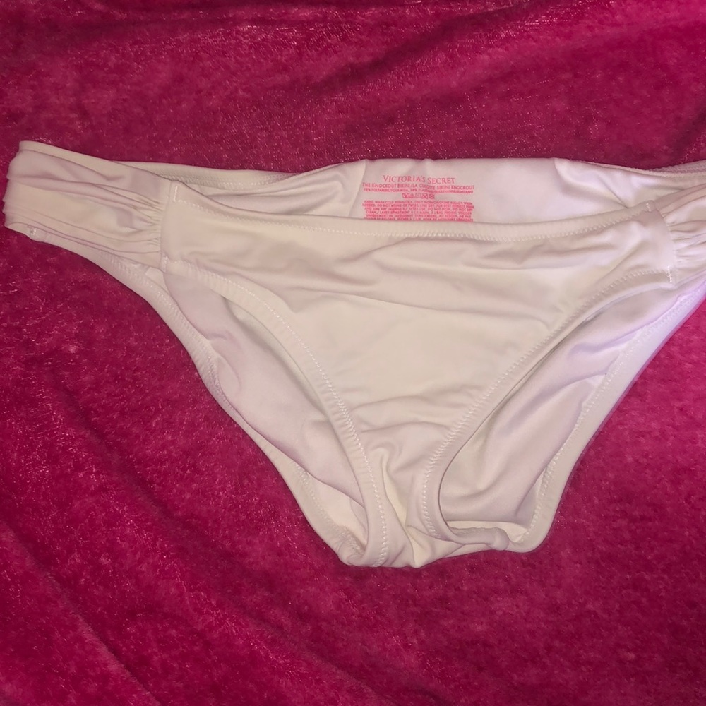 Victoria’s Secret Size L white bikini bottoms